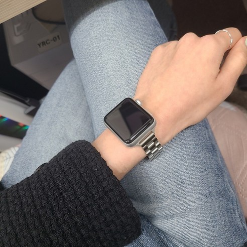 Wanise Apple Watch 兼容超薄金屬錶帶鋼7 SE 6 5 4 3 2 鏈酷澎- 天天低