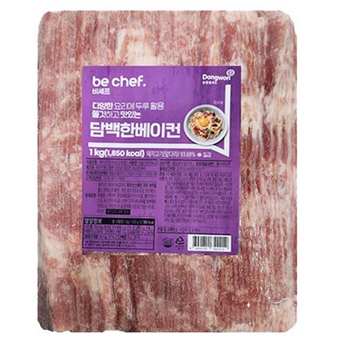 동원 담백한 베이컨(전지)-1kg (업소전문용), 1kg, 1개 베이컨1kg