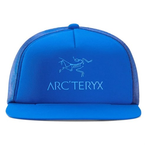 아크테릭스 Arcteryx 로고 트럭커 플랫 햇 모자 Logo Trucker Flat Hat Vitality 블루