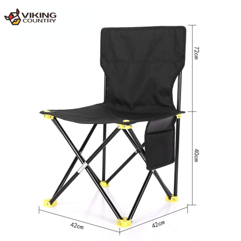 VIKING 캠핑의자 이지 카모플라주, 오버사이즈 블랙