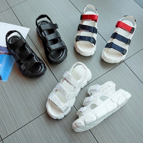 유컬리 여성용 피니 스트랩샌들