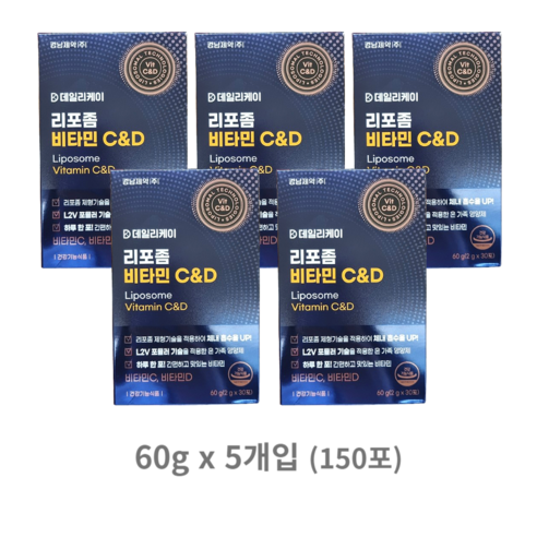 경남제약 데일리케이 리포좀비타민C&D, 60g, 1개