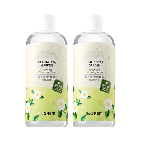 더샘 힐링 티 가든 그린티 클렌징 워터, 500ml, 2개 - 스킨케어 | 쿠팡