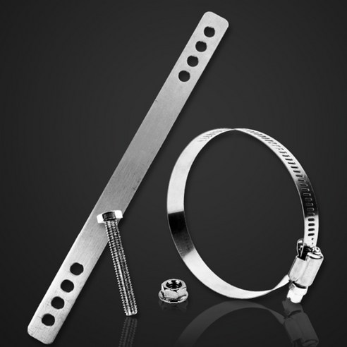 에어컨 설치 고정끈 실외기 받침 지지대 부품, 볼트너트세트, 1개