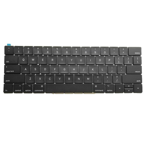 Xzante Macbook Pro 15인치용 A1707 노트북 키보드 내부 교체 키보드(미국 레이아웃), 검은 색, 금속 + 플라스틱