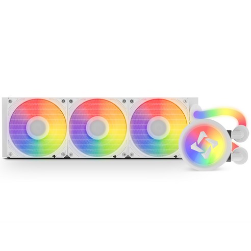 이엠텍 레드빗 ICEFULL 360 ARGB CPU 수랭 쿨러, 화이트, 1개