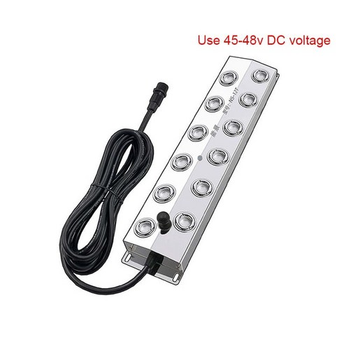   초음파 미스트 메이커 스테인레스 스틸 공기 가습기 수경재배 온실 DC 48V 4 헤드 6 8 10 12, 10 12 head 5m wire_04 영국