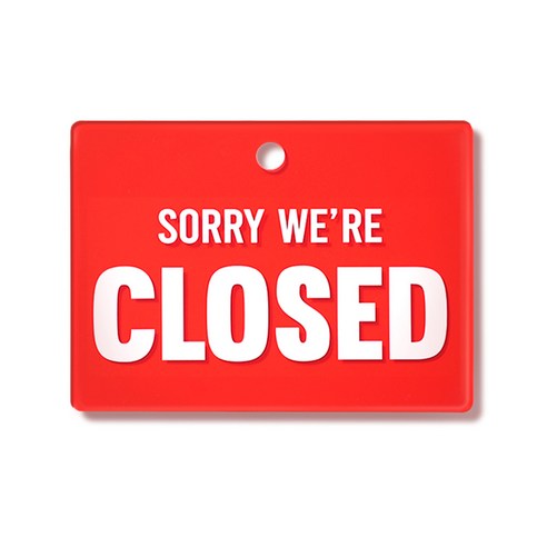 아크릴 안내 팻말, 1개, CLOSED