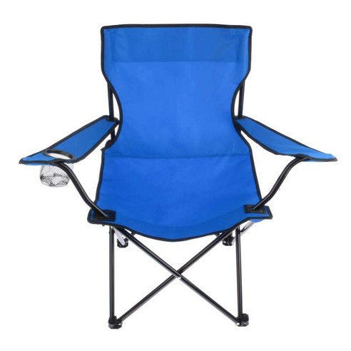 안정적인 야외 접이식 의자 좌석 휴대용 좌석 캠핑 낚시 피크닉 의자, 50x50x80cm, 옥스포드 옷감 스틸, 블루