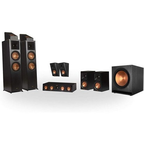 Klipsch RP-8000F 5.1.4 돌비 애트모스 홈 시어터 시스템 - 에보니