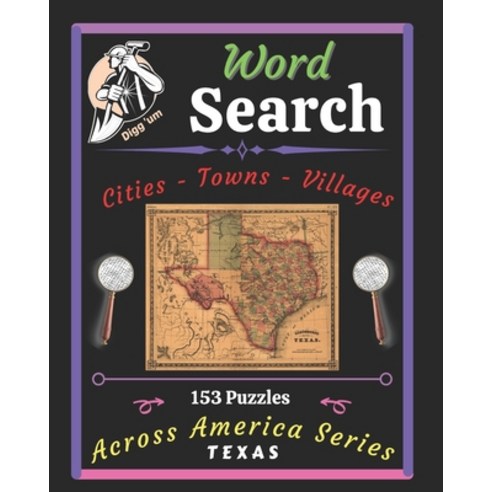 (영문도서) Texas: Across America Series - Word Search Puzzles Paperback, Independently Published, English, 9798715593535