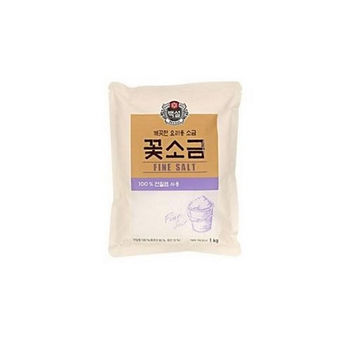 백설 꽃소금, 1kg, 2개