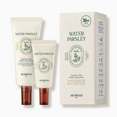 스킨푸드 리뷰6천개 판토테닉 워터 파슬리 사일런스 에센스 70ml+30ml 미나리에센스, 1개