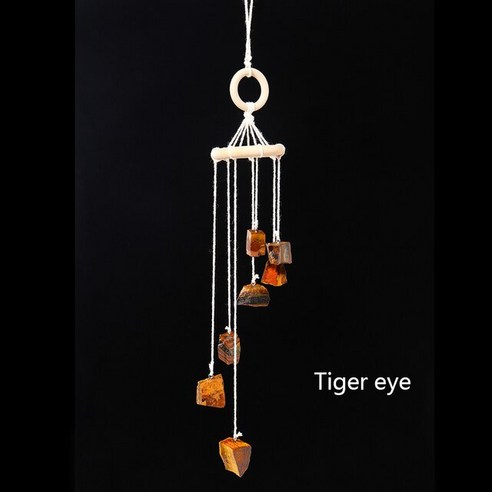 FREELIFE 장식 현관종 도어벨 풍경종 인테리어 소품 매단 장식물 크리스탈 윈드 차임 VF-825, Tiger eye-326