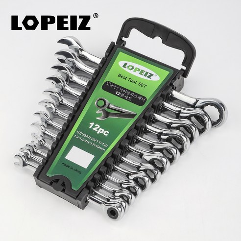 LOPEIZ 로페이즈 기어라쳇랜치 스패너세트 12PCS, 1개 Best Top5