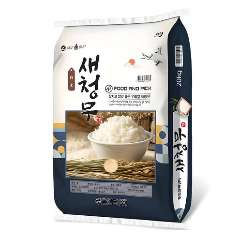 푸드앤픽 새청무 쌀 특등급, 20kg, 특, 1개