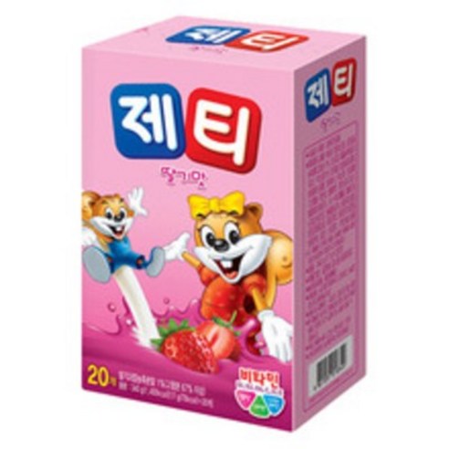제티 딸기맛, 17g, 20개입, 4개