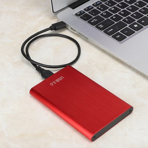 외장하드 500GB~30TB 초대용량 고속 이동식 SSD 확장, 16TB, 빨간색 Best Top5