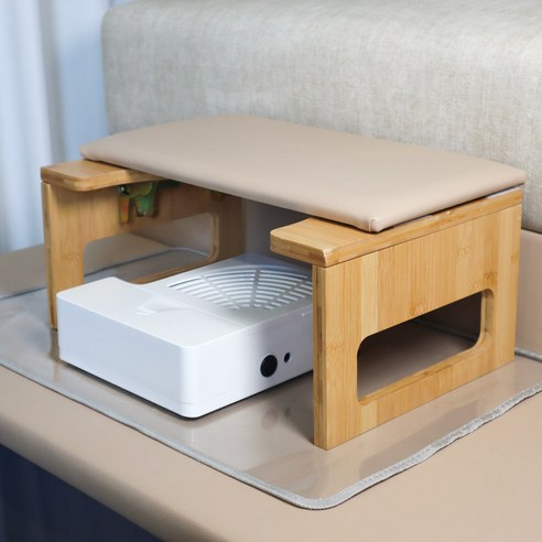 카라 흡진기용 패디 받침대: 대나무 원목의 자연스러움과 편안함을 더하다 패디받침대