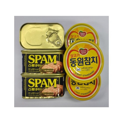 스팸200g)+동원참치(150g) 5+5, 350g, 1개