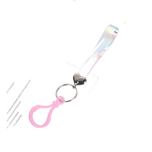 아이디어 라듐 현채 가죽 끈 열쇠고리 커플 사랑 자동차 열쇠고리 가방 액세서리 광고 선물, 분홍색