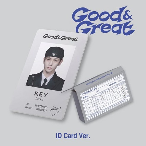 키 (KEY) - 미니앨범 2집 : Good & Great [ID Card Ver.](스마트앨범) : 9/14 오후 7시 46분 이후 주문건은 재입고 후 순...