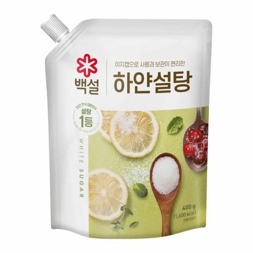 백설 하얀설탕, 400g, 20개