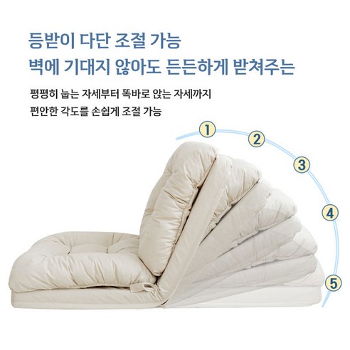 편안함과 실용성을 모두 잡은, 티야드 소파베드 5단 조절 좌식 의자