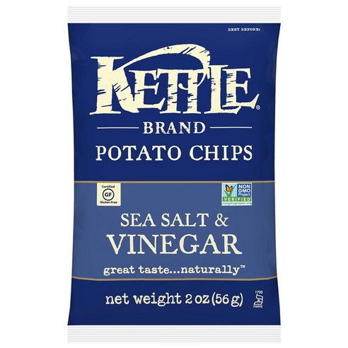 케틀브랜드 포테이토 칩, Sea Salt & Vinegar, 56g