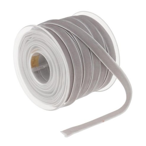 수제 헤어 클립 헤어 리본 헤어 액세서리 재봉 공예 리본 벨벳 리본 신발 bowknot diy 리본 1cm 20yard, 회색, 설명