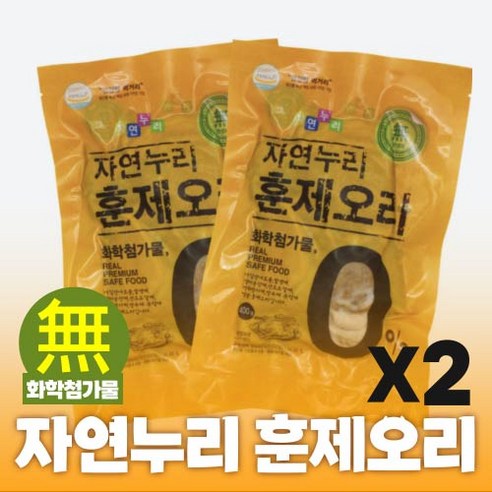 자연누리 훈제오리 400g, 400g, 2개