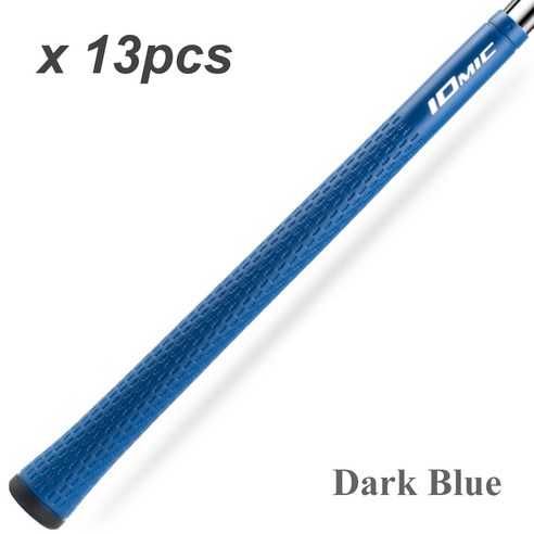 13개 IOMIC STICKY 2.3 골프 그립 범용 TPE 골프 그립 골프 우드 그립 아이언, IOMIC A BK DBU 13PCS