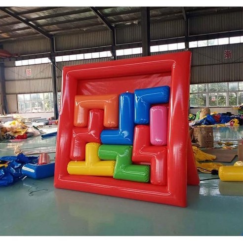 에어 테트리스 바운스 운동회 체육대회 워크샵 야유회 축제 게임 체육 교구, D. 두껍게 한 3x3x0.3m - 수직