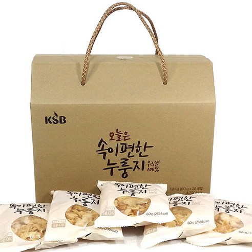 푸드미야 속이편한 즉석누룽지 선물용, 60g, 20개, 60g