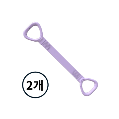바이블굿즈 요가 운동 어깨운동 고관절 스트레칭 밴드, 2개, 라일락 퍼플