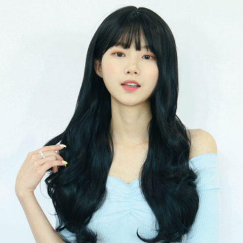 가발매니아 시밀러펌 59cm 더썸위그 통가발 전체가발(하이소프트사), 내츄럴블랙