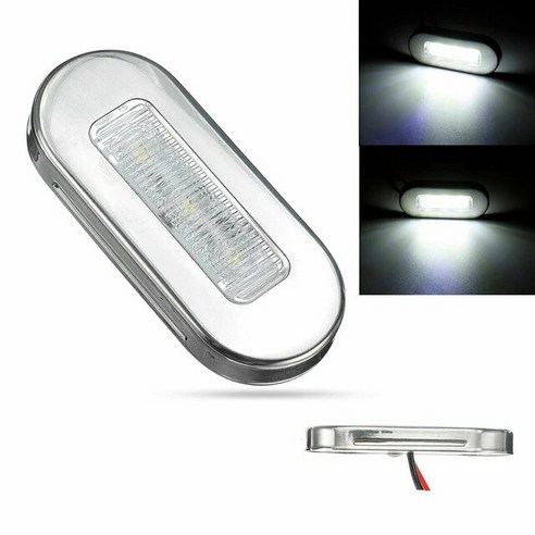 요트 해양 보트 캐빈 데크 램프 방수 사이드 마커 라이트 후방 조명 표시등 12V LED 예복 4 개, [05] WHITE