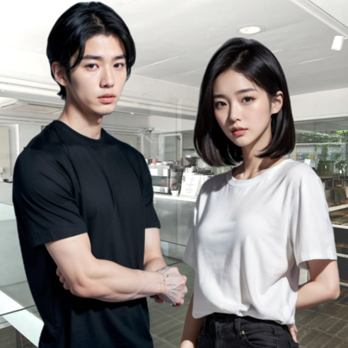 높은 퀄리티의 면 소재와 신선한 화이트계열 컬러로 완성된 티센스 헤리라운드