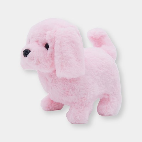 움직이는 강아지 토끼 고양이 인형 9종 리트리버 허스키 동물인형, 16cm, 리트리버 핑크, 1개