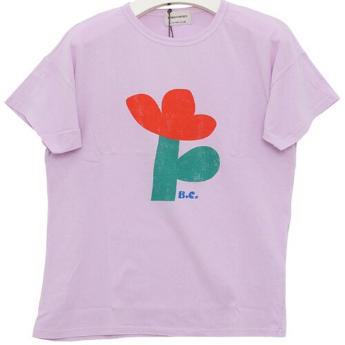 보보쇼즈 보보쇼즈 23SS 키즈 레터링 프린트 티셔츠 블랙 123AC002 940 보보쇼즈 디나피노)보보쇼즈 23SS 123AC012 530 플라워 티셔츠