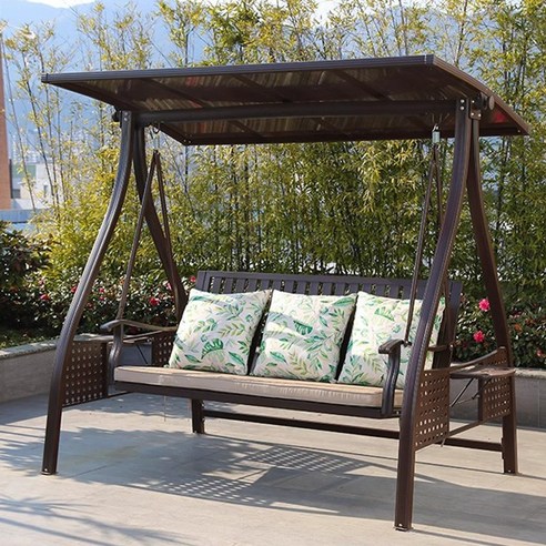 데일리나라 흔들의자 흔들그네 2인용 3인용 그네의자 마당의자 북유럽 안락의자