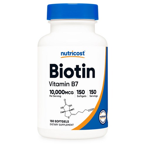 뉴트리코스트 Biotin 10 000mcg 소프트젤, 150정, 1개