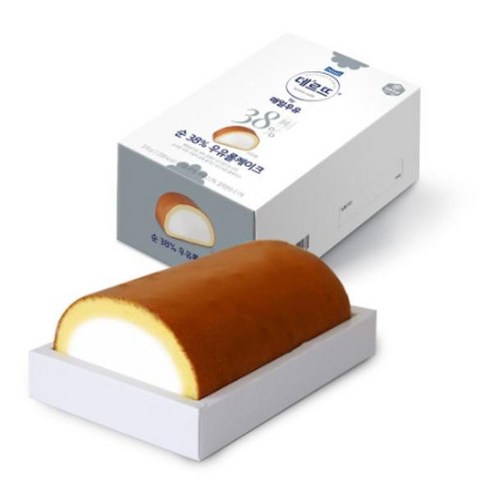 Maeil 데르뜨 바이 매일우유 순 38% 우유 롤케이크 370g_냉동 [맛있게 즐기는맛] [부모님선물 크리스마스파티], 3개