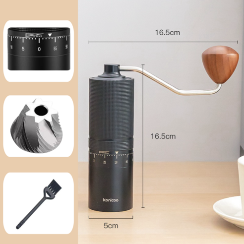 J-M 수동 데일리 휴대용 커피그라인더: 언제 어디서나 신선한 커피의 향과 맛을 즐기세요