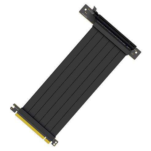 노 브랜드 1X25cm PCIE 3.0 16X 그래픽 카드 확장 케이블 어댑터 90도 전속 차폐 방지, 1개
