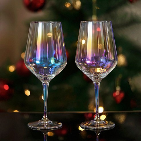 XINGYING 크리스탈 오로라 와인잔 2p, CUP01-D-380ML, 2개
