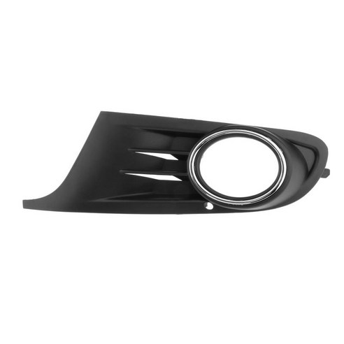 ABS 플라스틱 블랙 전면 안개등 램프 그릴 그릴 커버 폭스 바겐 골프 mk6 쉬운 설치, 프론트 좌측 구멍, 비닐
