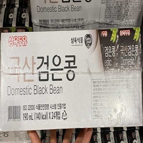삼육두유 국산 검은콩 두유 190ml 24팩, 4.56L 삼육검은콩두유 삼육두유 국산 검은콩 두유 190ml 24팩, 4.56L 삼육검은콩두유