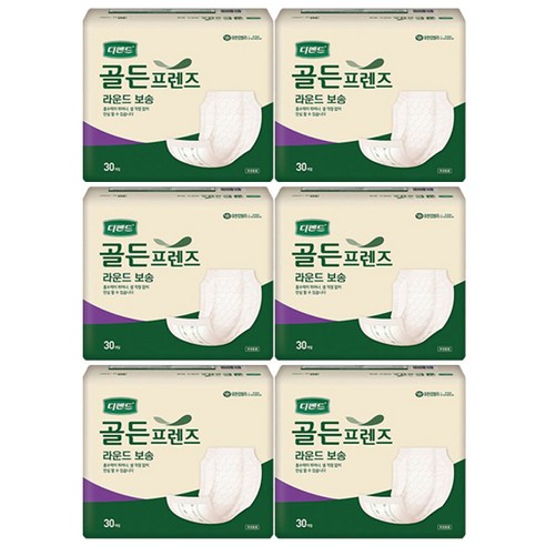 디펜드 라운드형 기저귀 30매입 6팩 성인용기저귀, FREE(onesize), 6개, 30개입