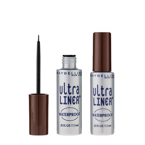 메이블린 울트라 라이너 리퀴드 라이너 워터프루프 7.3ml, Dark Brown, 2개
